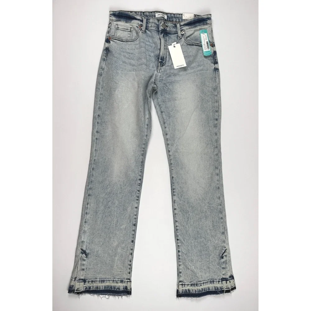 Artemis‎ Vintage The Modern Curvy Juniors Light Acid Wash Jeans Size 13/30
